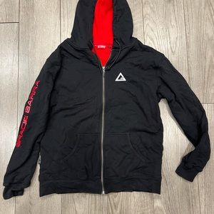 Black Gracie Barra BJJ zip up hoodie
